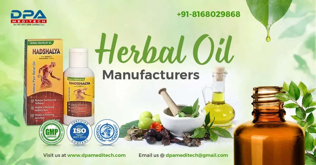 Multipurpose Ayurvedic Products on Hand from Herbal Oil Manufacturers | DPA Meditech